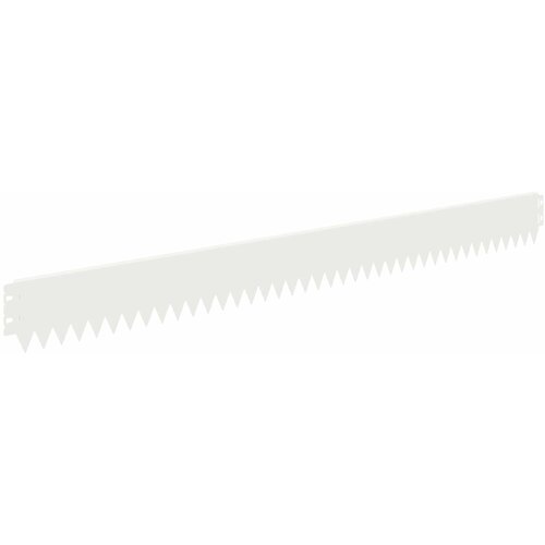vidaXL Robovi trave 30 pcs 103 x 10 cm Jeklo Bela, (5000301482) Cene