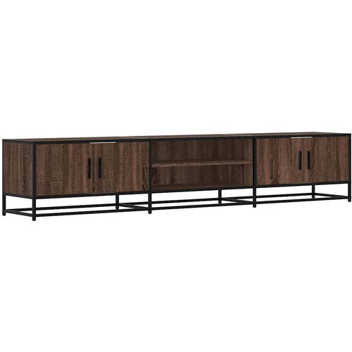 Maison Chic TV omarica - TV stojalo - Televizijska omarica rjav hrast 210x35x41 cm inženirski les, (21701483) Cene