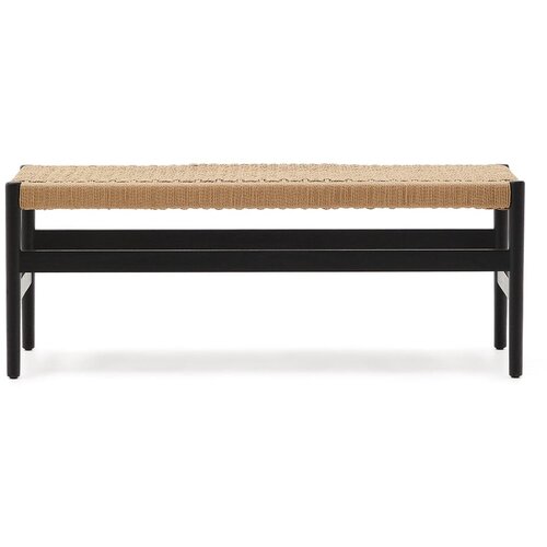 Kave Home Crna/u prirodnoj boji klupa Zaide &amp;ndash; Slike