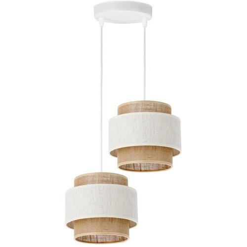  Luster na kanapu BOHO 2xE27/60W/230V krem/juta Cene