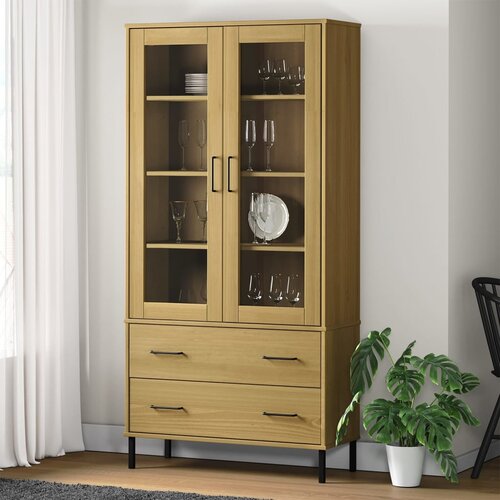 vidaXL Regal za knjige smeđi 85 x 35 x 172 5 cm od masivnog drva OSLO Cene