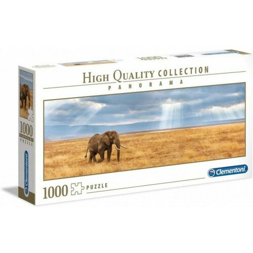 Clementoni puzle slon u divljini panorama, 1000delova Slike