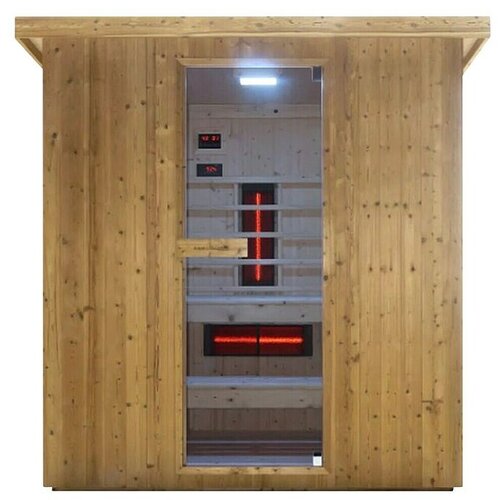 Sanotechnik Savna hiša Lahti (Do x Š x V: 198 x 181,5 x 200,2 cm, 6 kW, Termo smrekov les) Cene