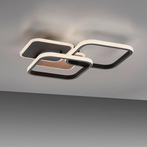 Lesnina XXXL Leuchten Direkt 14117-78 - LED plafonsko svetlo SEVENT LED/36W/230V crna/smeđa Slike