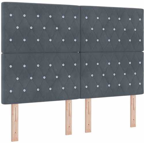  Krevet s opruga kutije Tamno siva 200 x 160 cm Bar&amp;scaron;un Slike