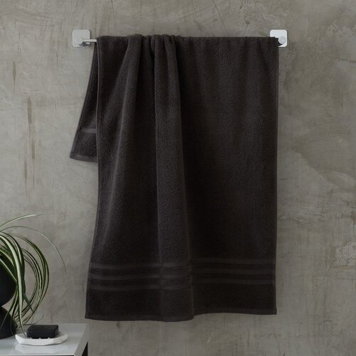 Catherine Lansfield Tamno sivi pamučan ručnik od frotira 70x120 cm Zero Twist &amp;ndash; Slike