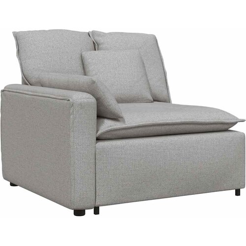  Modularna sofa s jastucima, tkanina, oblak sive boje Siva Slike