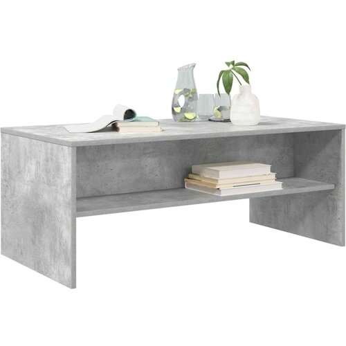  Stolić za kavu Betonski sivi 100 x 50 x 40 cm Konstruirano drvo - Beton siva 100 x 50 x 40 cm Slike