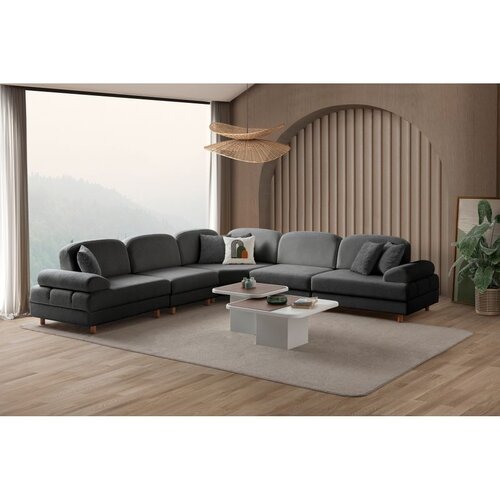 Atelier Del Sofa Aries Modular L ugaona garnitura na razvlačenje 315 × 315 cm, antracit Cene