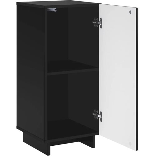  Komoda Crna 33 5 x 34 5 x 75 cm Konstruirano drvo - Crna Slike