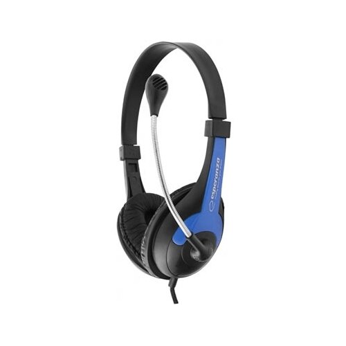 Esperanza Slu&scaron;alica sa mikrofonom ROOSTER, volume control, blue, EH158B Cijene