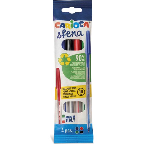Carioca Sfera Ballpoint Assorted - 4 kos. Slike