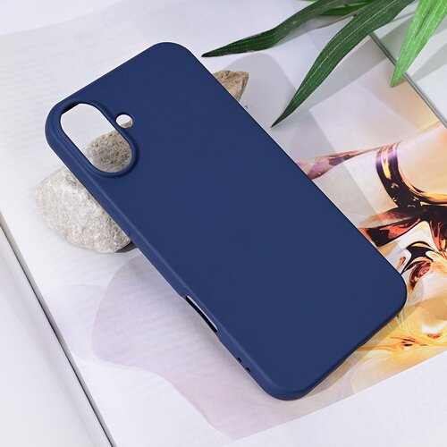 Teracell torbica soft velvet za iphone 16 plus 6.7 tamno plava Slike