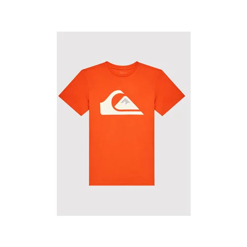 Quiksilver Majica Comp Logo EQBZT04369 Oranžna Regular Fit