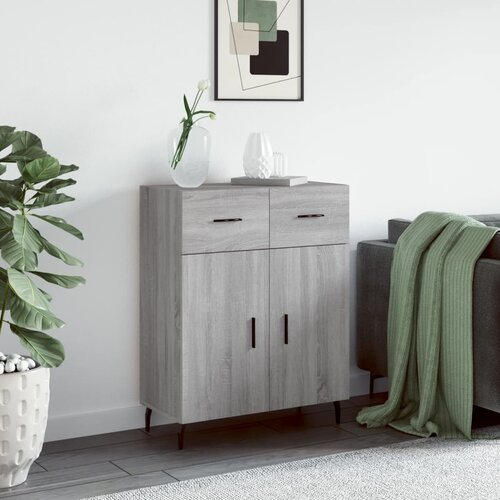 vidaXL Komoda siva sonoma 69,5x34x90 cm inženirski les Cene