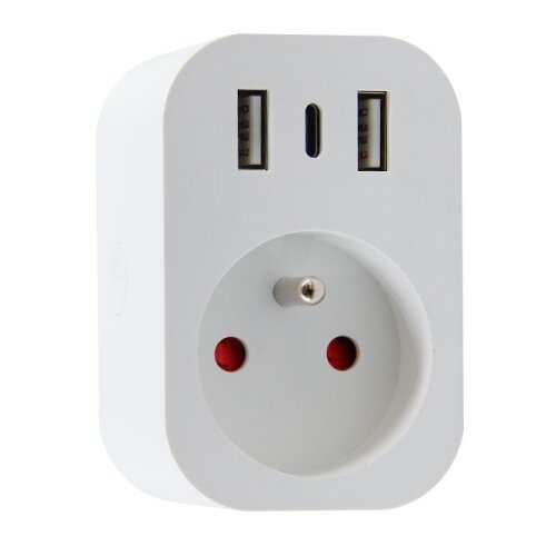  Immax NEO 07799L - Pametni razvodnik 16A/230V + 2x USB + 1x USB-C Tuya Slike
