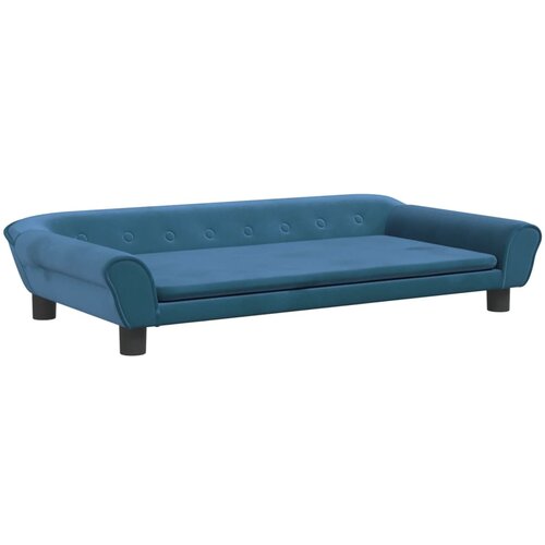 Maison Chic Otroški kavč - Otroški divan - Otroški sedež moder 100x50x26 cm žamet, (21729707) Cene
