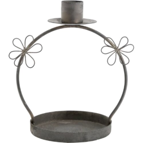 Chic Antique Svečnik s cvetovi - 14 cm Slike