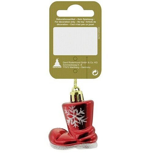  ukrasi za božićno drvce čizma (crvene boje, plastika) Cijene