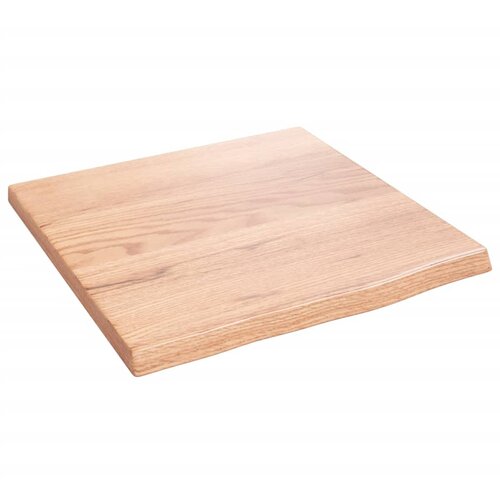  Zidna polica svjetlosmeđa 40 x 40 x 2 cm od obrađene hrastovine Slike