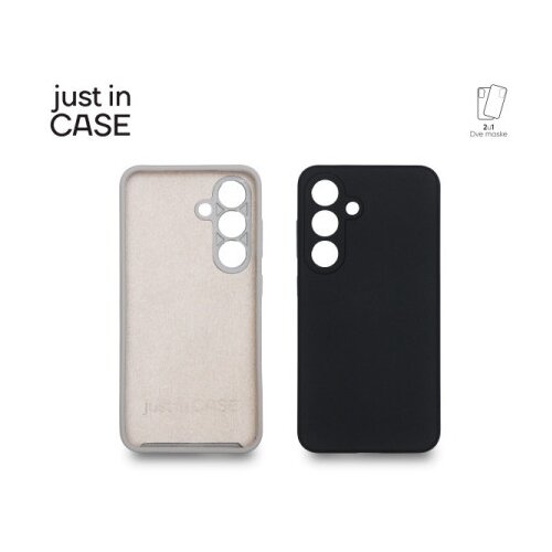 Just_in_Case 2u1 Extra case MIX PLUS paket maski za telefon Samsung S25 CRNI ( MIXPL235BK ) Slike
