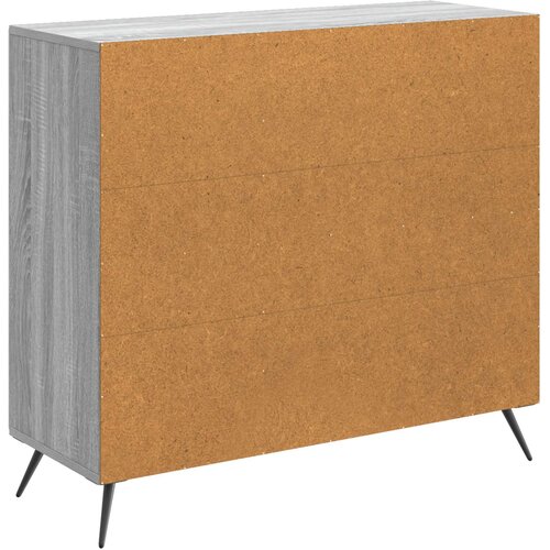 Kreveta Siva sonoma 89 x 34,5 x 80 cm Konstruirano drvo Slike