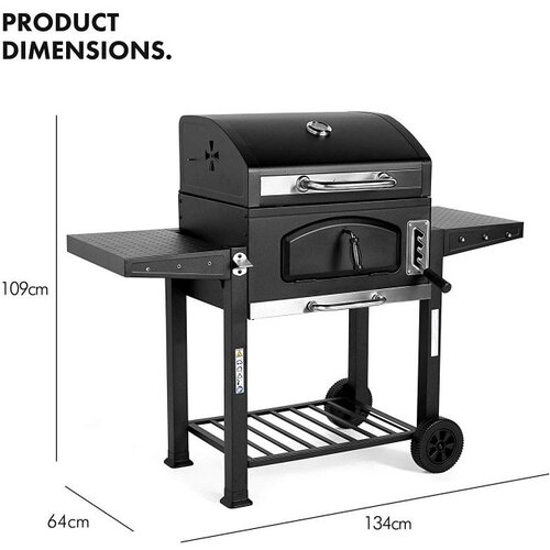 Vonhaus prenosni žar na oglje/ smoker american style Slike