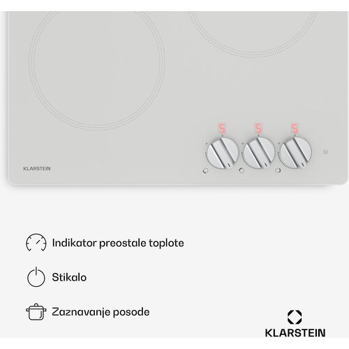 Klarstein Kochheld indukcijska ploča za kuhanje | Elegantna i snažna | 3 zone za kuhanje | 5700 W | 45 cm Slike