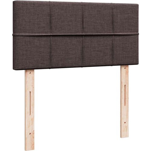 vidaXL Box spring postelja z vzmetnico temno rjava 80x200 cm blago Cene