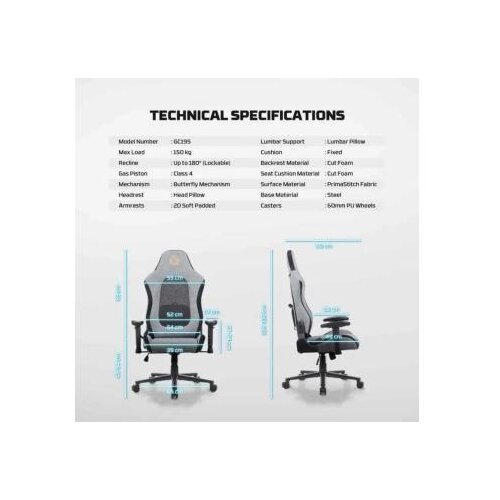 Fantech stolica gaming GC195 siva Cene