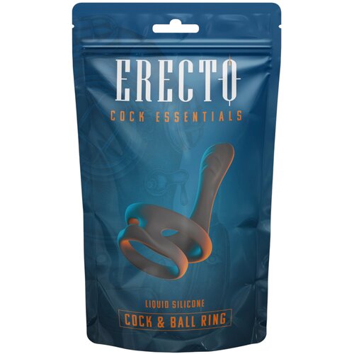 Erecto prsten za penis i testise (crna) Slike