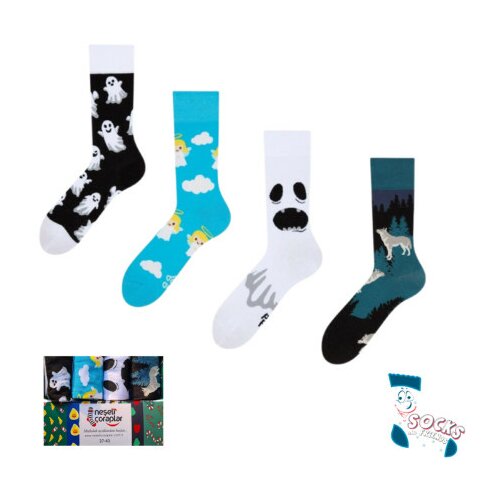 Socks set čarapa za devojčice 4/1 white and blue sensation ( 34052 ) Slike
