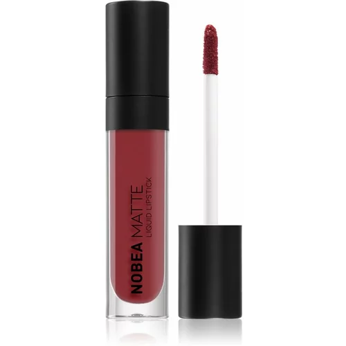 NOBEA Day-to-Day Matte Liquid Lipstick mat tekoča šminka odtenek Maroon #M10 7 ml