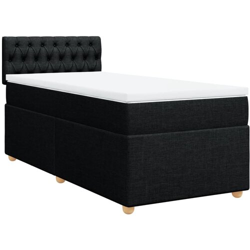 Maison Chic Box spring postelja - Vzmetna postelja z vzmetnico črna 80x200 cm blago SL10241, (21885550) Cene