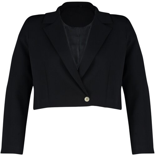 Trendyol Curve Black Blazer Woven Jacket Slike