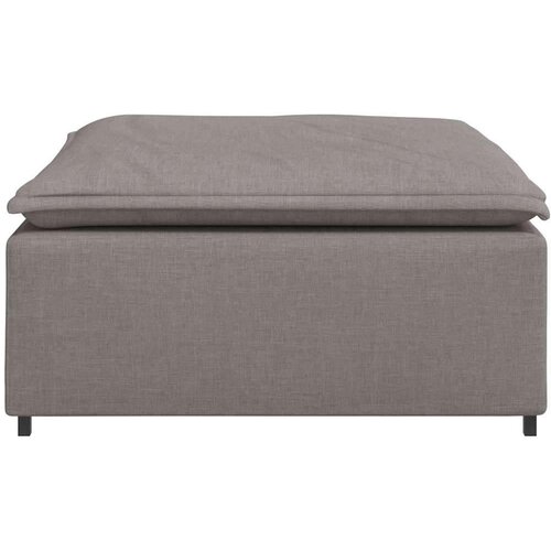  Modularni kauč s podnožjem sivo-smeđi 100x100x48 cm - Sivo-smeđa tabure Slike