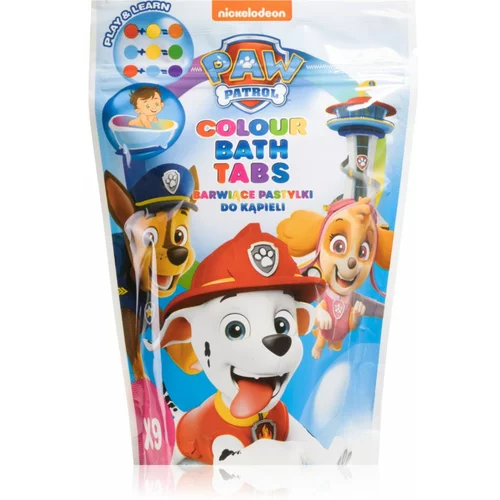 Nickelodeon Paw Patrol Colour Bath Tabs sredstvo za kupku za djecu 9x16 g