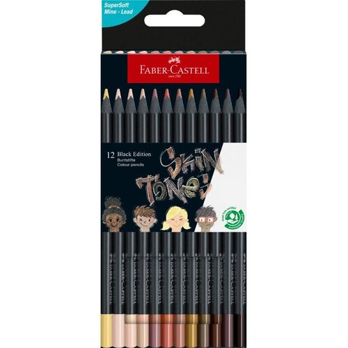 Faber-Castell Faber-Castell: Black Edition Skin Tone 12-dijelni set olovaka u boji tijela Cijene
