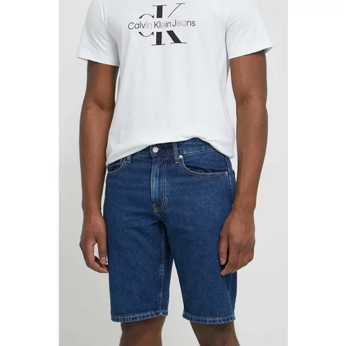 Calvin Klein Jeans Jeans kratke hlače moški, mornarsko modra barva