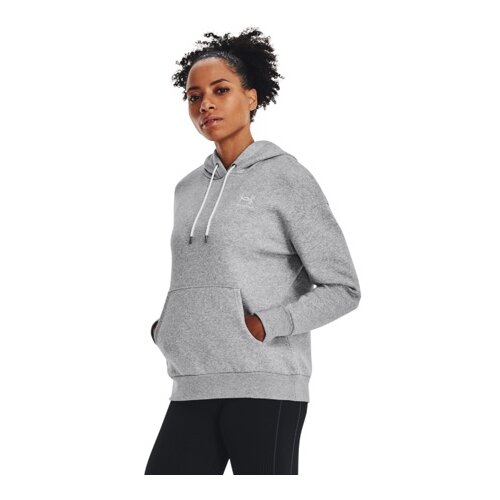 Under Armour UA Essential Fleece Women's Hoodie, Mod Gray Light Heather/White - M, (20798844) Cene
