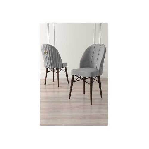 Hanah home Ritim set stolica, 44x96x42 cm, 6 dijelova, sivo-smeđa Cene