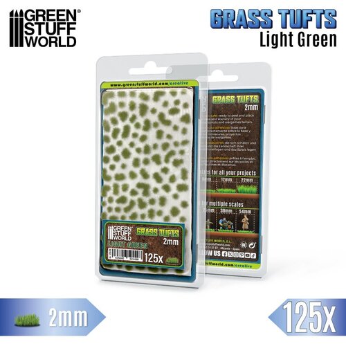 Green Stuff World Static Grass Tufts 2mm Light Green | Buseni trave 2mm svetlo zeleni Cene