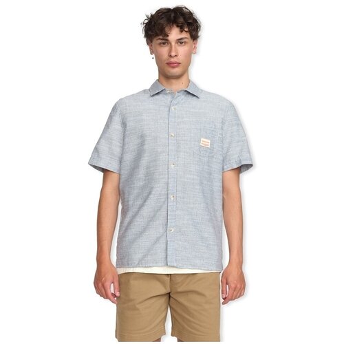 Rvlt Revolution Srajce z dolgimi rokavi RLVT REVOLUTION Short Sleeved Loose Shirt 3180 - Blue Modra Slike