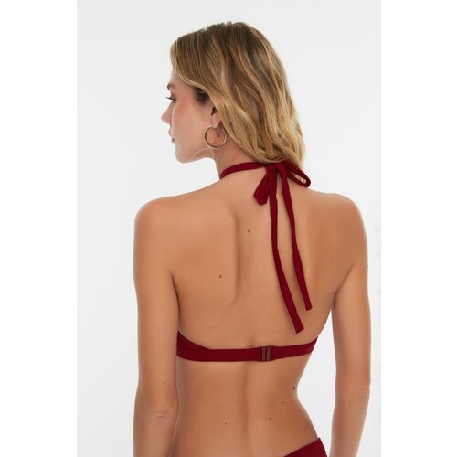 Trendyol Burgundy Tie Bikini Top Cene