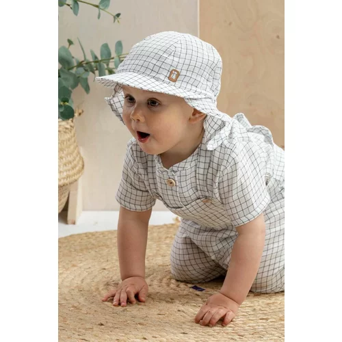 Jamiks Pamučna kapa sa šiltom za bebe SVEND boja: bijela, s uzorkom