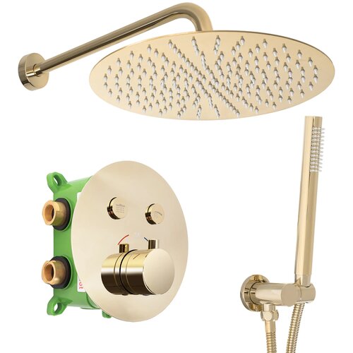 REA Bath LUNGO MILER Set za prikrito prhanje Zlata s termostatom + BOX Cene