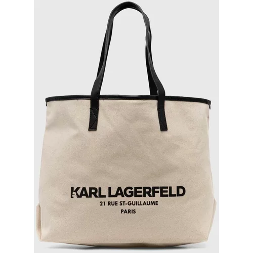 Karl Lagerfeld Torbica bež barva, 245W3856
