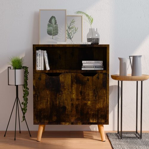 vidaXL komoda dimljeni hrast 60x30x72 cm iverna plošča Cene