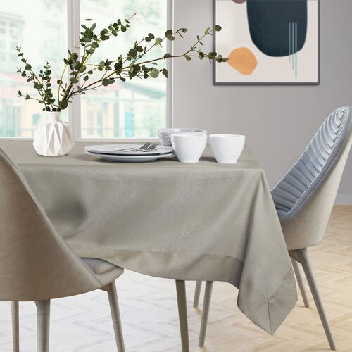 AmeliaHome Stolnjak Empire s man&amp;scaron;etom 140x220 cm, cappuccino Slike