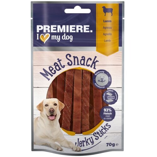 Premiere Dog Pribolj&amp;scaron;ek Meat Snack Jerky Sticks Jagnjetina 70 g Slike